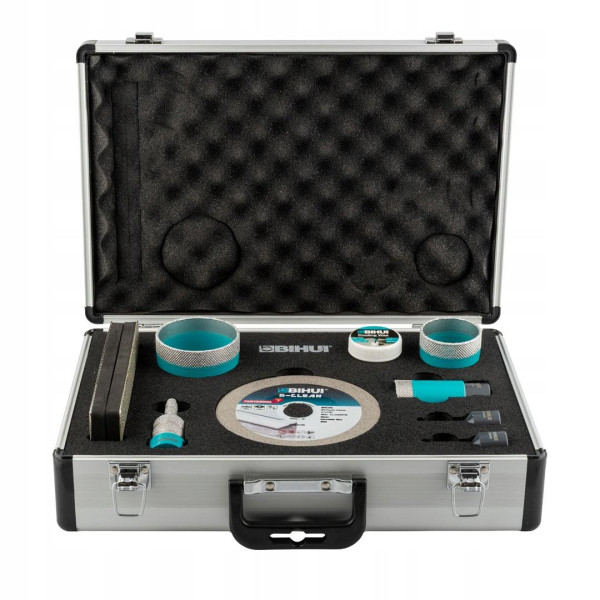 Набор алмазных инструментов для сверления и шлифования, BIHUI Diamond Turbo Drilling Kit, 10 шт., M14, (DBDBS10)