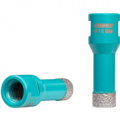 Алмазная коронка BIHUI TURBO 16 мм для сухого сверления М14 (DBDF16)