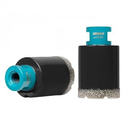 Алмазна коронка BIHUI TURBO 45 мм для сухого свердління М14 (DBDF45) Алмазна коронка BIHUI TURBO 45 мм для сухого свердління М14 (DBDF45)