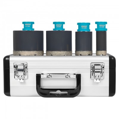 Набір алмазних коронок M14 BIHUI TURBO-4 діаметром 25/40/60/70 мм (DBDMK4) Набір алмазних коронок M14 BIHUI TURBO-4 діаметром 25/40/60/70 мм (DBDMK4)