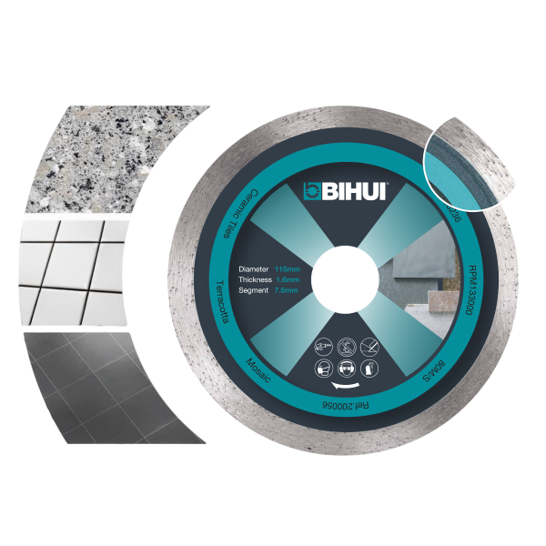 Диск алмазный BIHUI TIFFANY 115x1,6x22,23 мм (DCBG115) Диск алмазный BIHUI TIFFANY 115x1,6x22,23 мм (DCBG115)