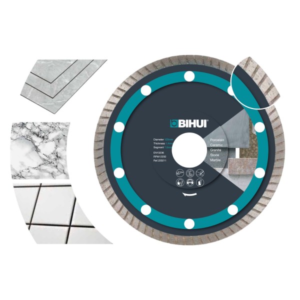 Диск алмазный BIHUI THIN TURBO 115x1,4x22,23 мм (DCBT115) Диск алмазный BIHUI THIN TURBO 115x1,4x22,23 мм (DCBT115)