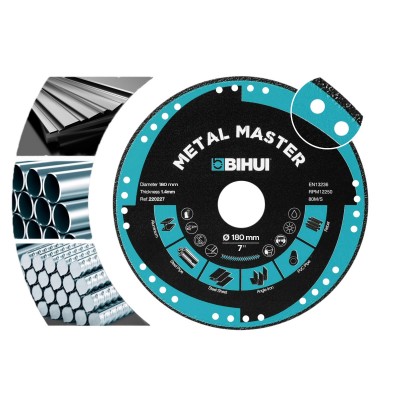 Диск алмазний BIHUI METAL MASTER 180x2,0x22,23 мм (DSBC180) Диск алмазний BIHUI METAL MASTER 180x2,0x22,23 мм (DSBC180)