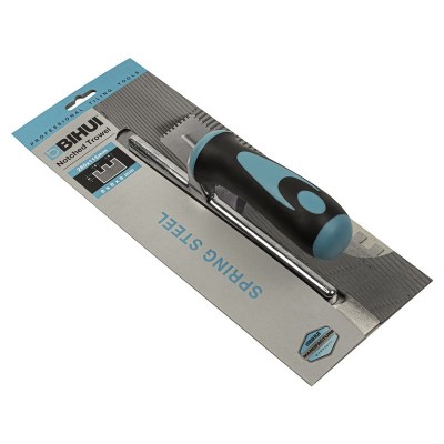 Зубчастий шпатель BIHUI CARBON зуб 8 мм з вуглецевої сталі 280х120 мм (PTCB08) Зубчастий шпатель BIHUI CARBON зуб 8 мм з вуглецевої сталі 280х120 мм (PTCB08)