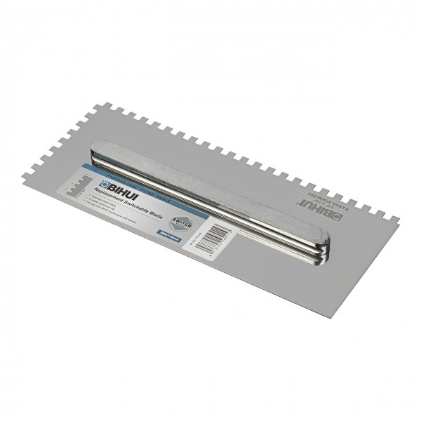 Сменное лезвие BIHUI зуб 6 мм для зубчатого шпателя 280х115 мм (PTSJ06) Сменное лезвие BIHUI зуб 6 мм для зубчатого шпателя 280х115 мм (PTSJ06)