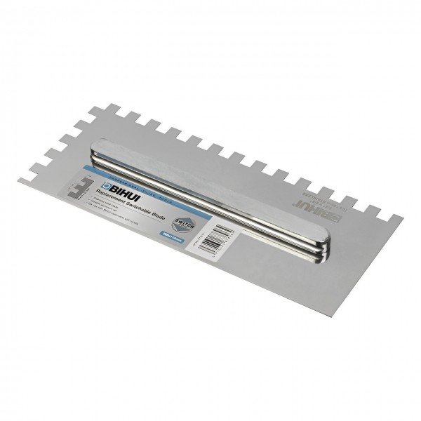 Сменное лезвие BIHUI зуб 10 мм для зубчатого шпателя 280х115 мм (PTSJ10) Сменное лезвие BIHUI зуб 10 мм для зубчатого шпателя 280х115 мм (PTSJ10)