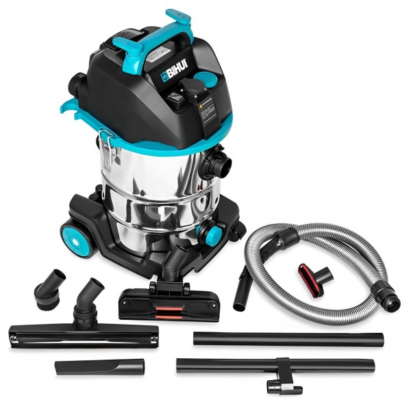 Пылесос промышленный BIHUI 1200W, с полуавтоматической очисткой фильтра, 30л (VCH30) Пылесос промышленный BIHUI 1200W, с полуавтоматической очисткой фильтра, 30л (VCH30)